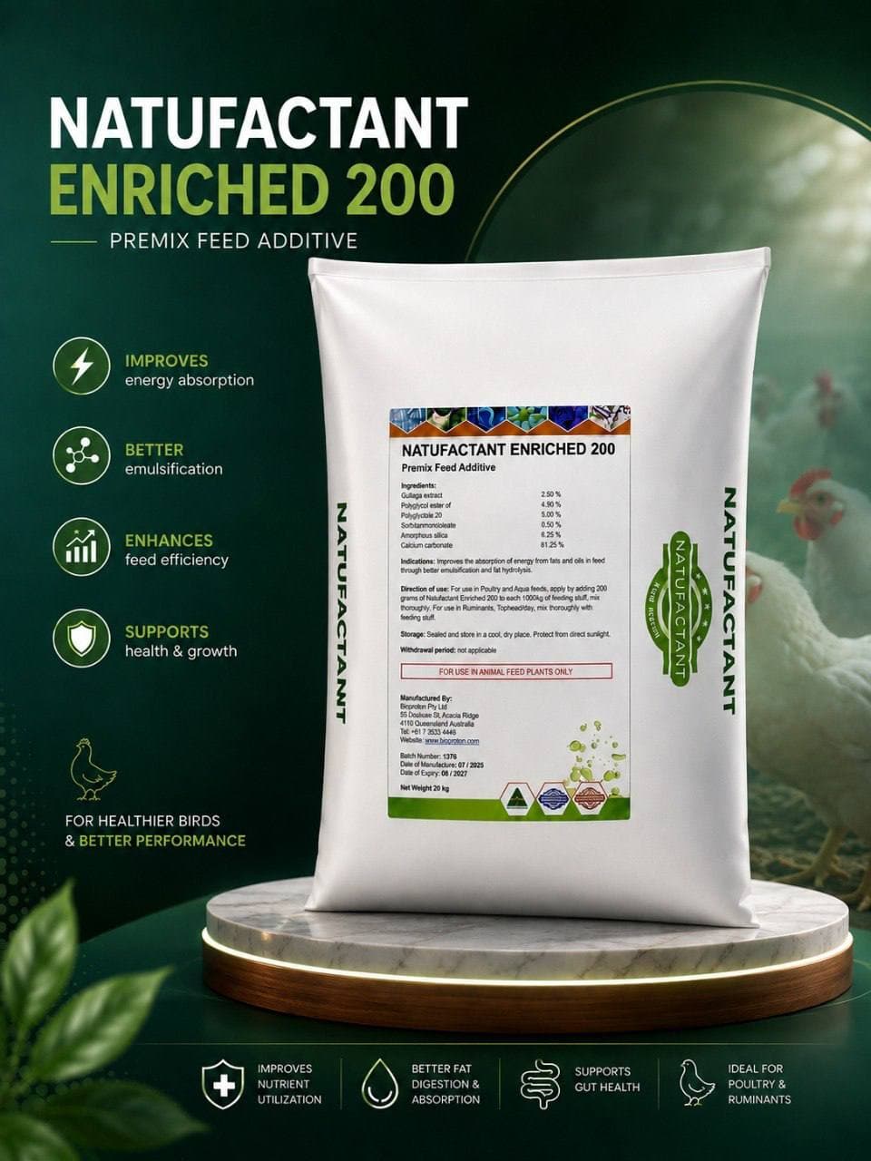 NATUFACTANT ENRICHED 200